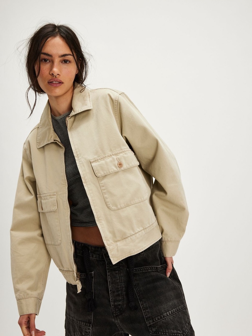 Dockers × Transnomadica x Free People
Series Mechanics Utility Jacket never worn